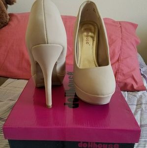 Tan pumps